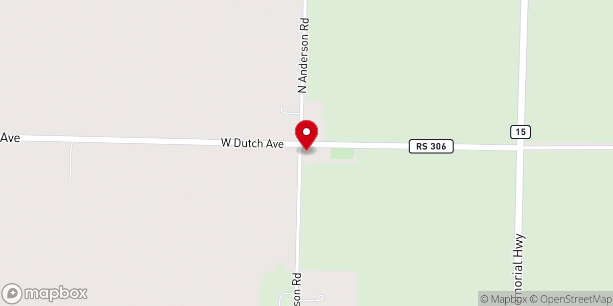 Map showing location of Highland Trinity United Church of Christ