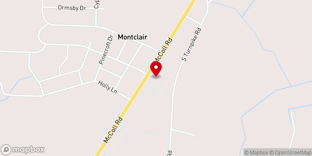 Map showing location of Stewartsville Church