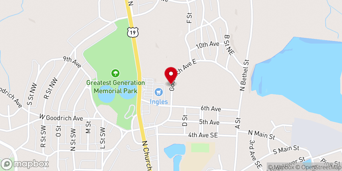 Map showing location of SILVERTOWN BAPTIST CHURCH - Food Distribution Center