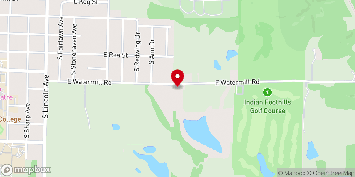 Map showing location of Open Door Baptist Church
