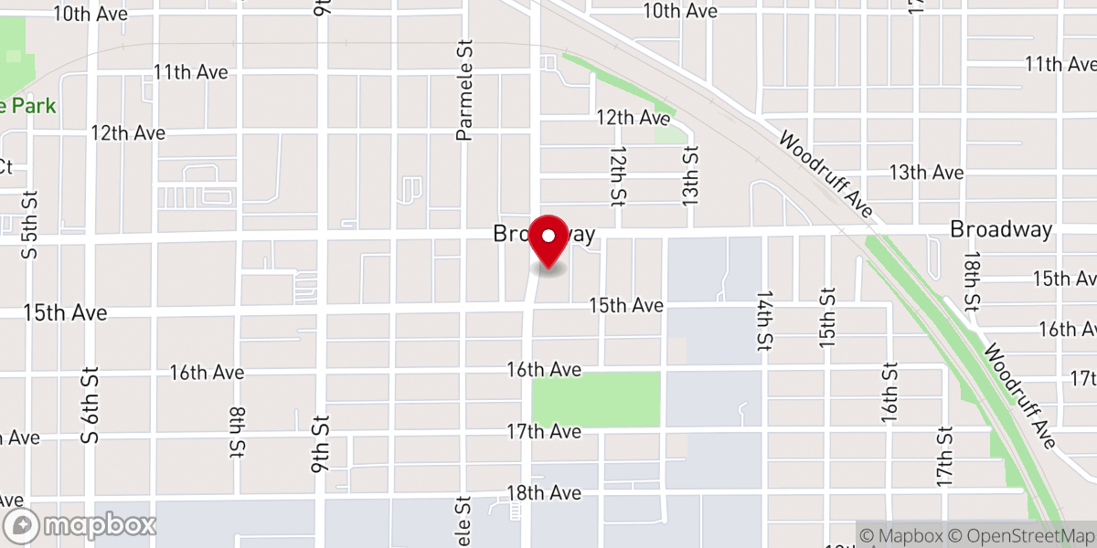 Map showing location of New Life Fellowship Church