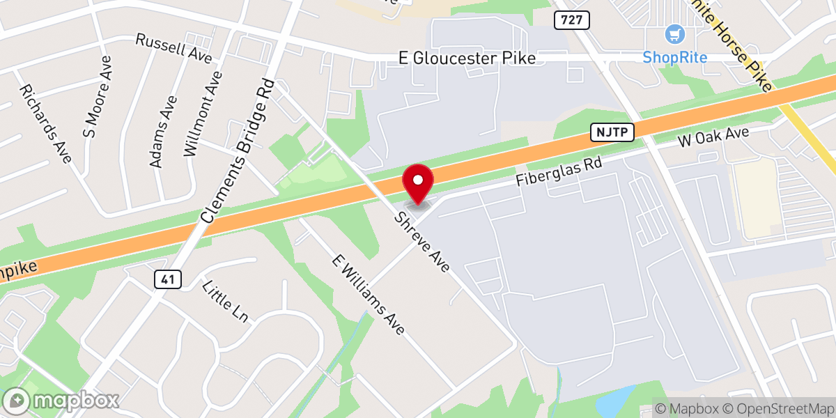 Map showing location of Good News Family Worship Center