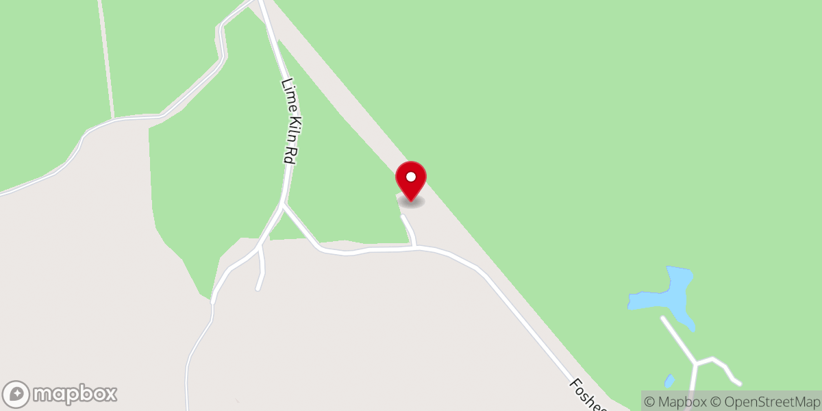 Map showing location of New Beulah Church