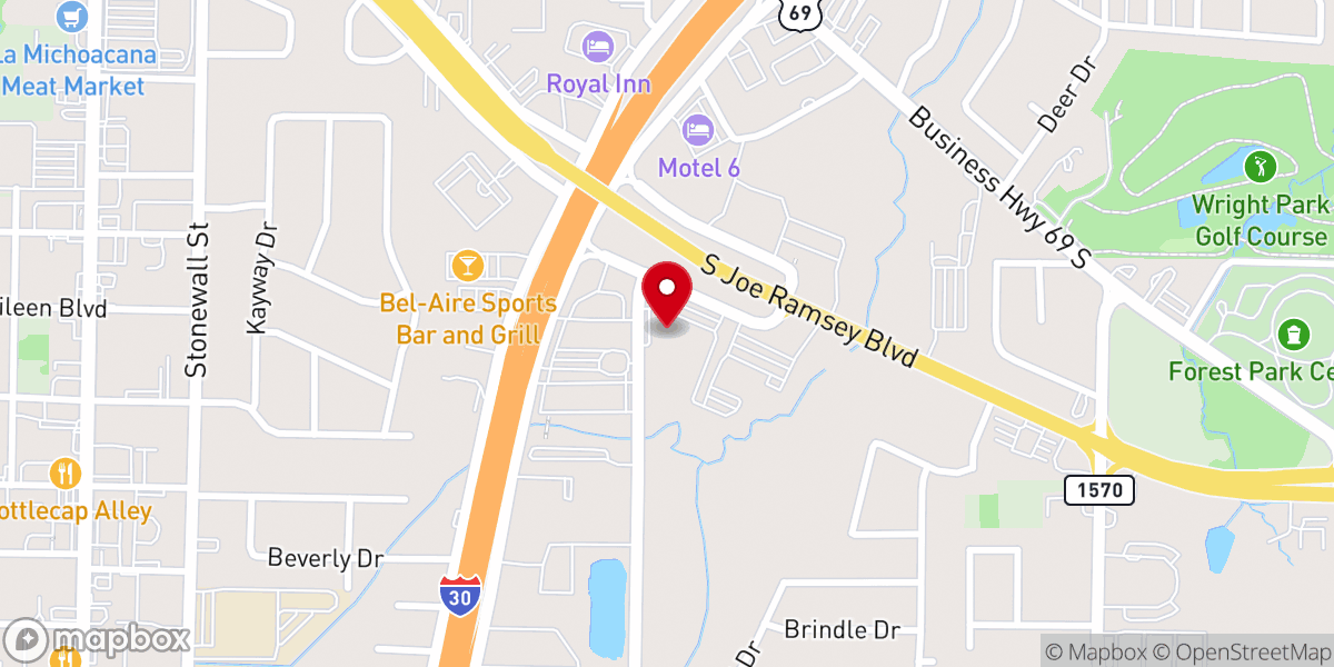 Map showing location of Crossroads Church