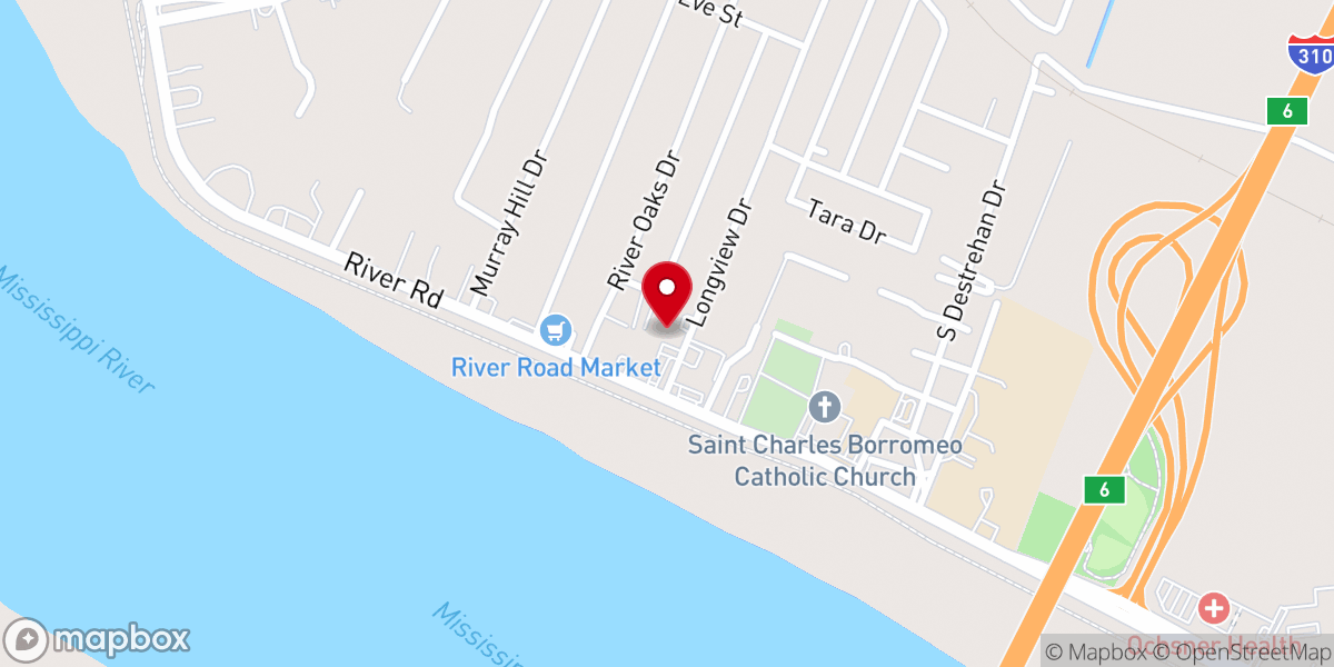 Map showing location of Flames of Fire Church