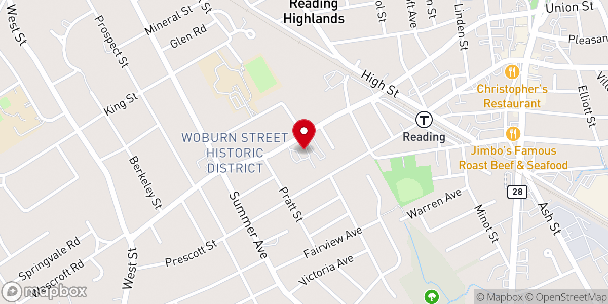 Map showing location of Saint Agnes Catholic Church