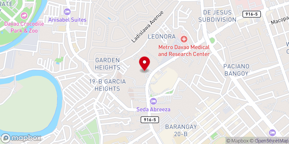 Map showing location of Our Mother of Perpetual Help Parish - Redemptorist Church