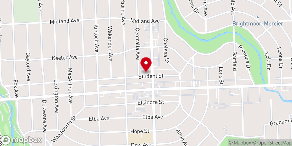 Map showing location of Covenant Community Church of Michigan