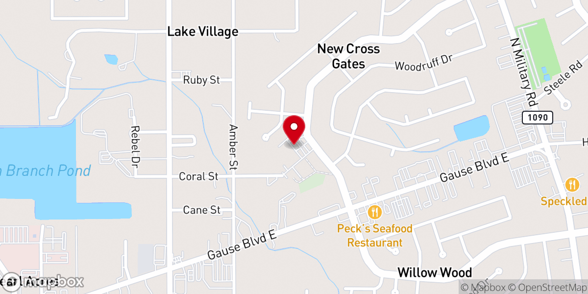 Map showing location of Orleans Auxiliary of Jesus and Mary