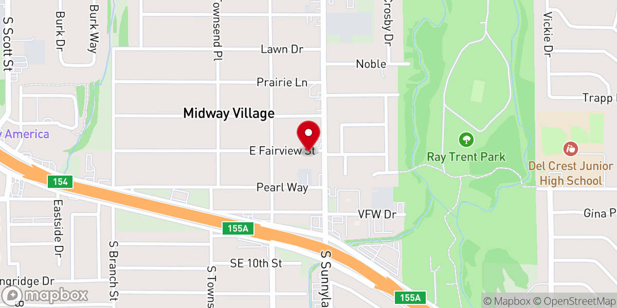 Map showing location of Del Haven Tabernacle