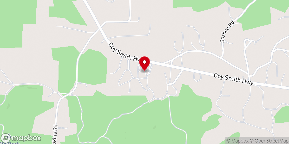 Map showing location of St Theresa Catholic Church