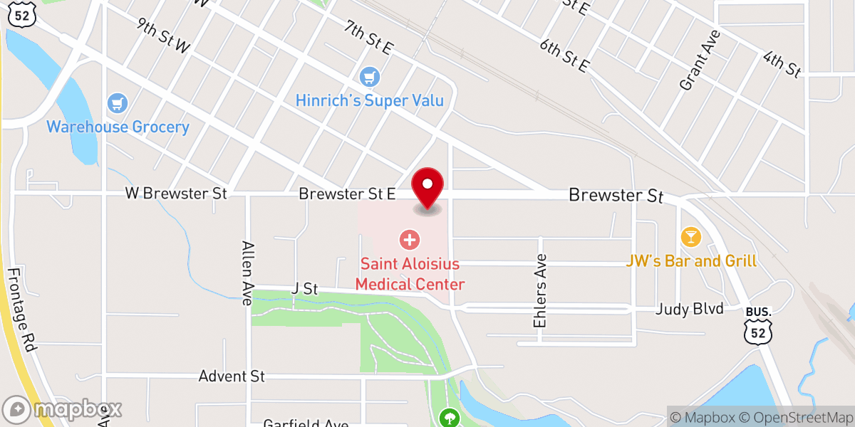 Map showing location of St. Cecilia's Catholic Church