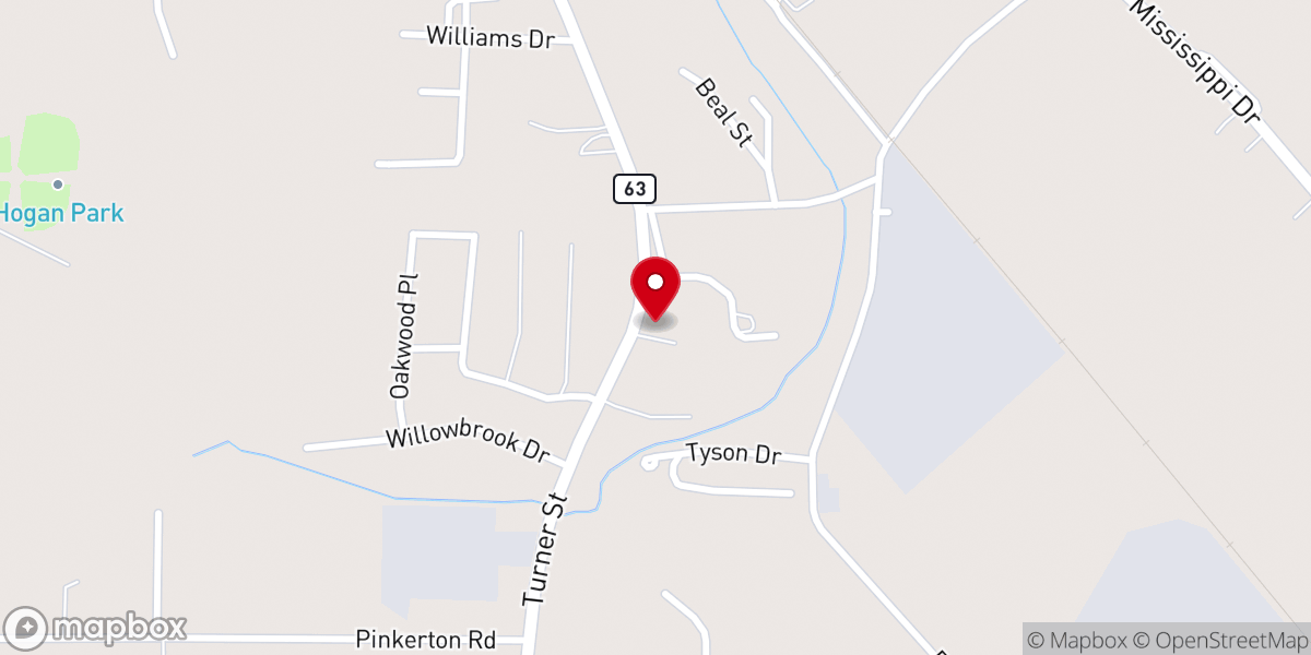 Map showing location of Pentecostal Church of God