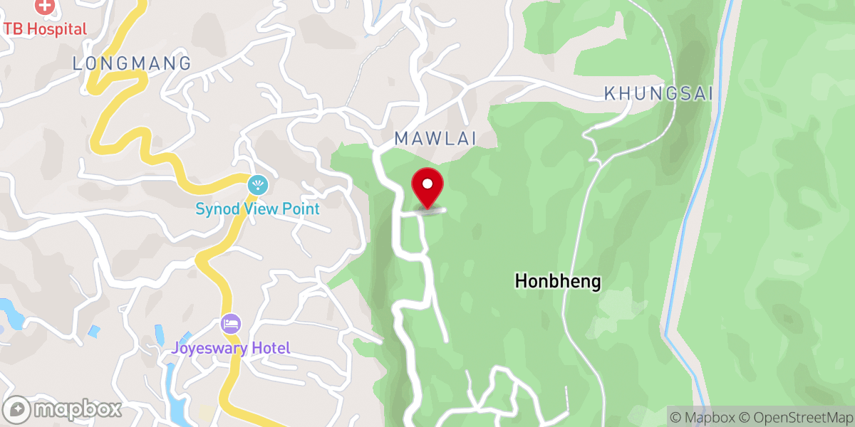 Map showing location of Baptist Church