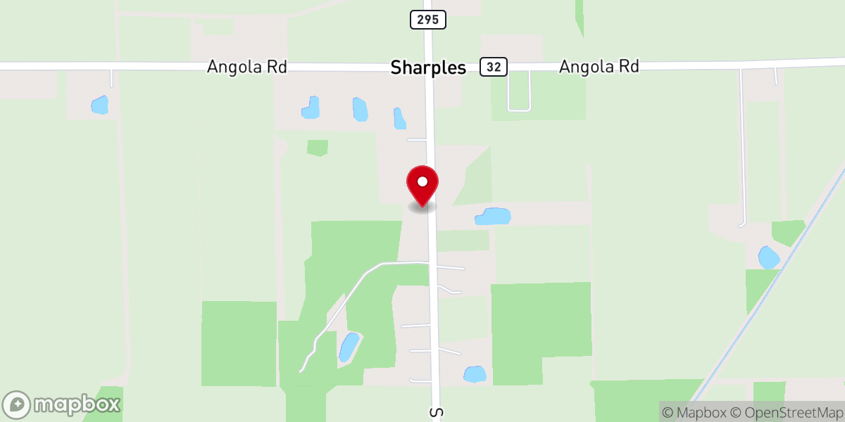 Map showing location of Grace Bible Fellowship Church