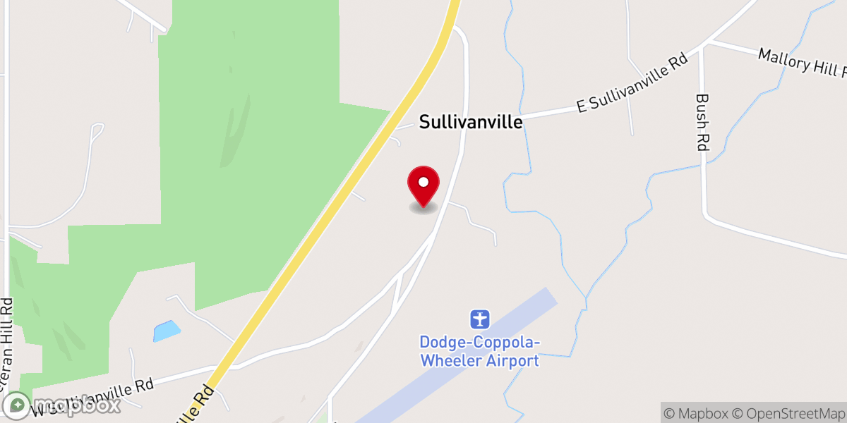 Map showing location of Sullivanville United Methodist Church