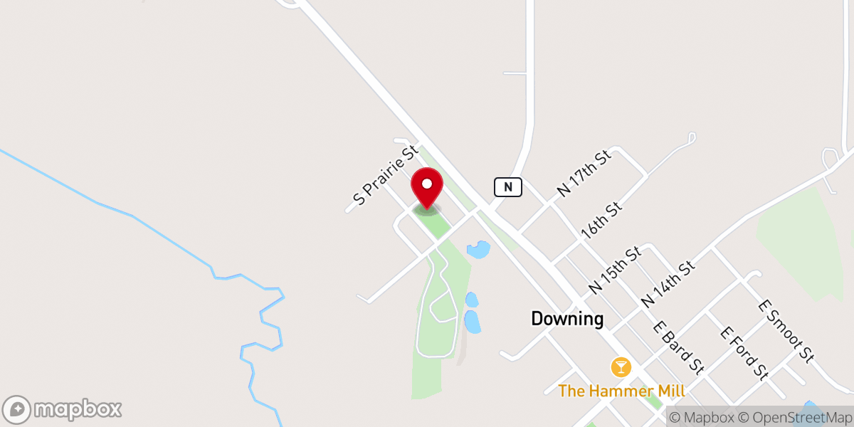Map showing location of Baptist Church Playground