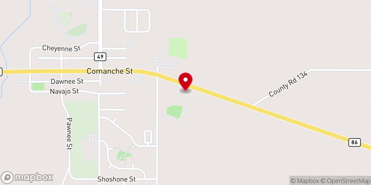 Map showing location of Majestic View Church