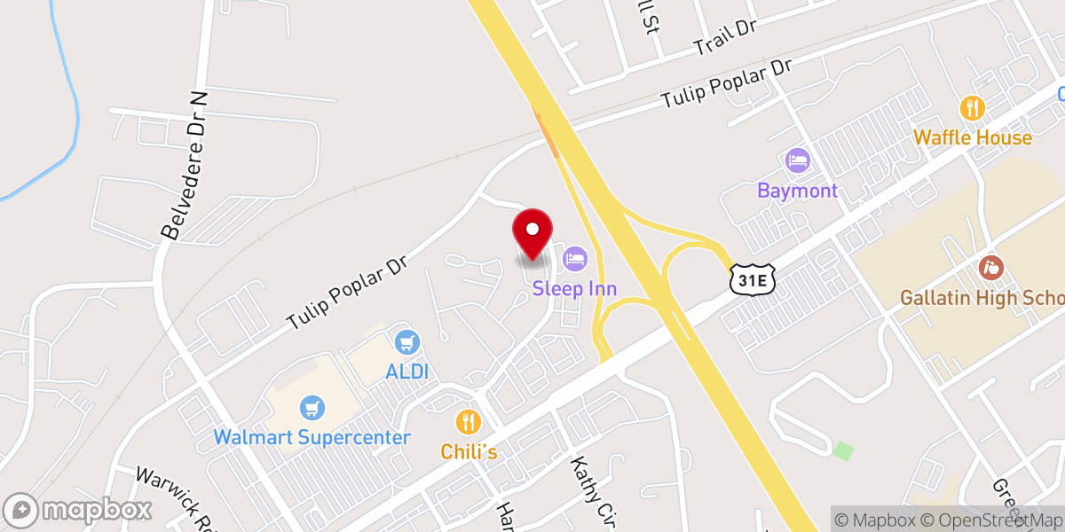 Map showing location of Lifepointe Church