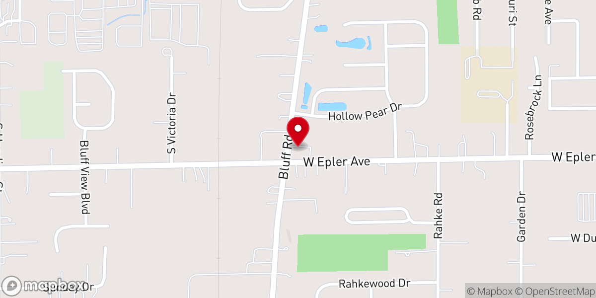 Map showing location of Centennial Church