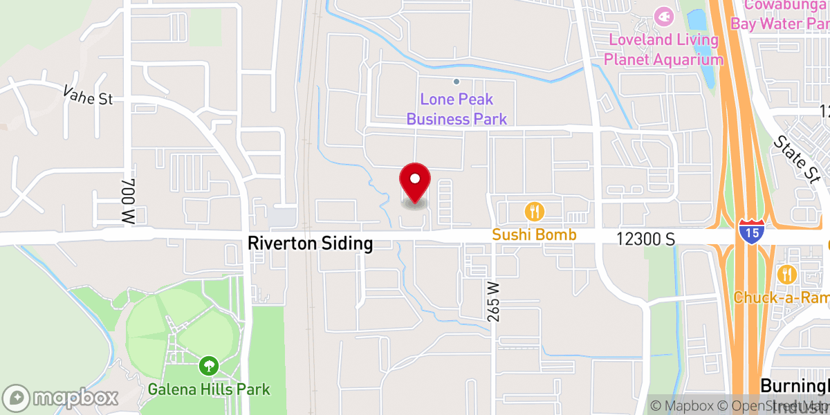 Map showing location of Adventure Church, Draper UT