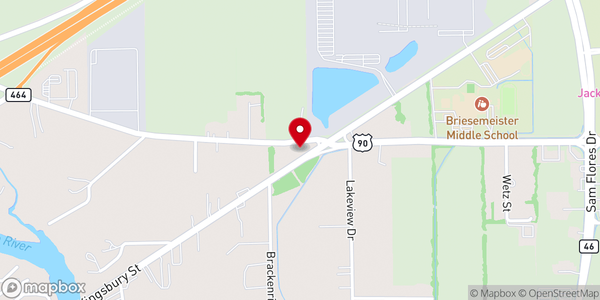 Map showing location of The Church West Seguin