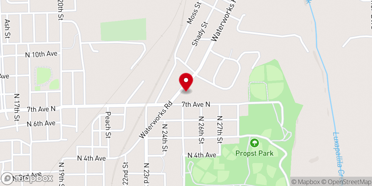 Map showing location of Maranatha Faith Center