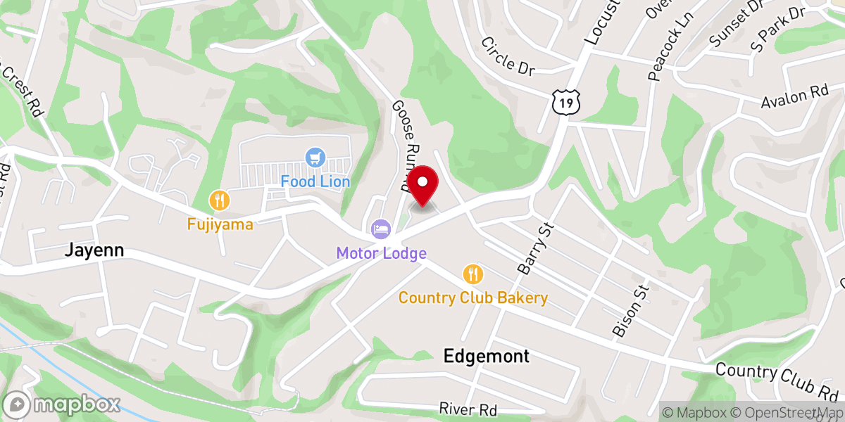 Map showing location of Fleming Memorial Church