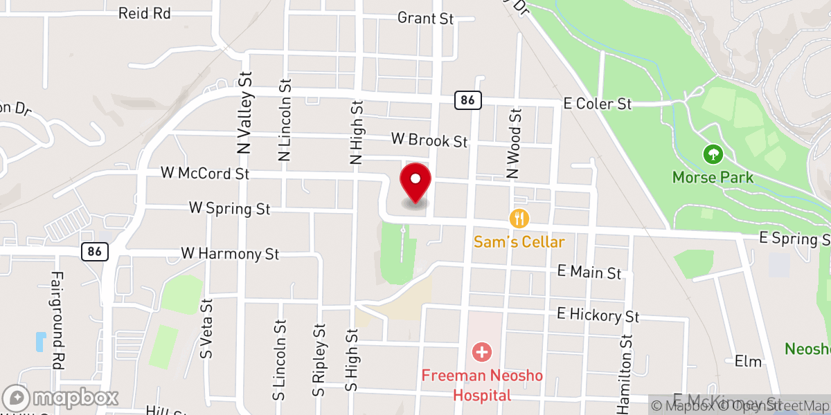 Map showing location of The Canopy