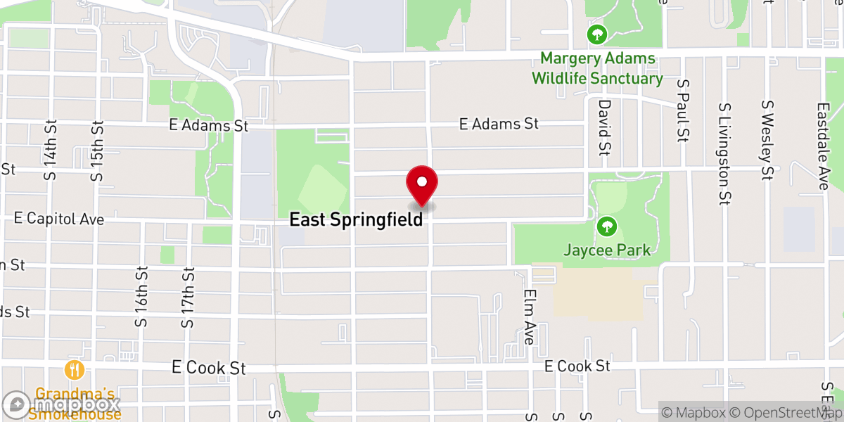 Map showing location of Cathedral of Praise Christian