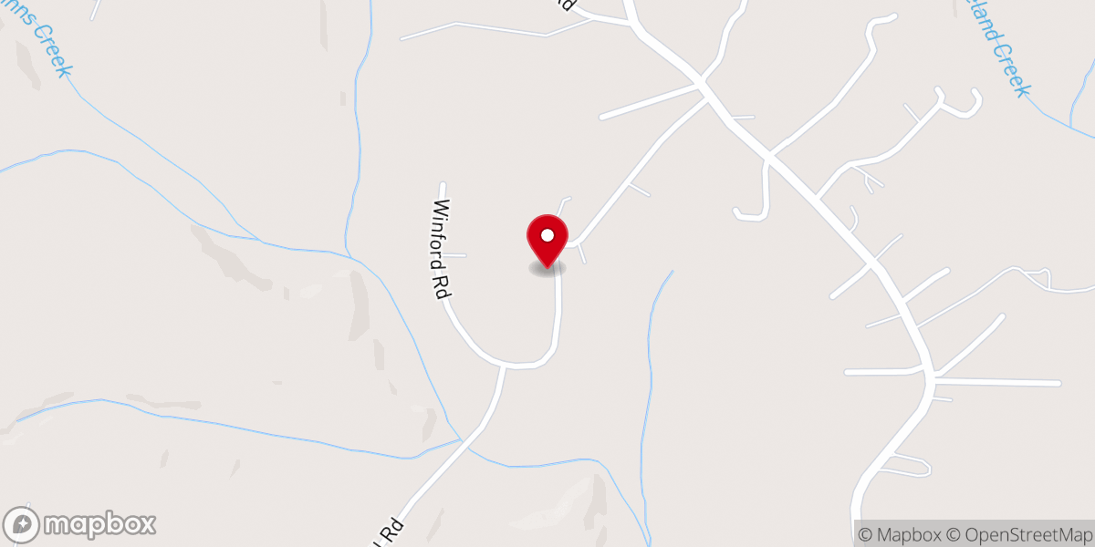 Map showing location of Shinnsville United Church-Christ