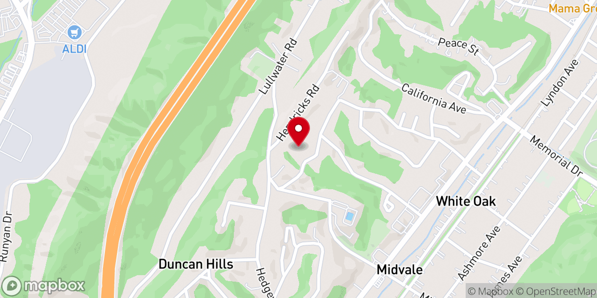 Map showing location of One Accord Community Church
