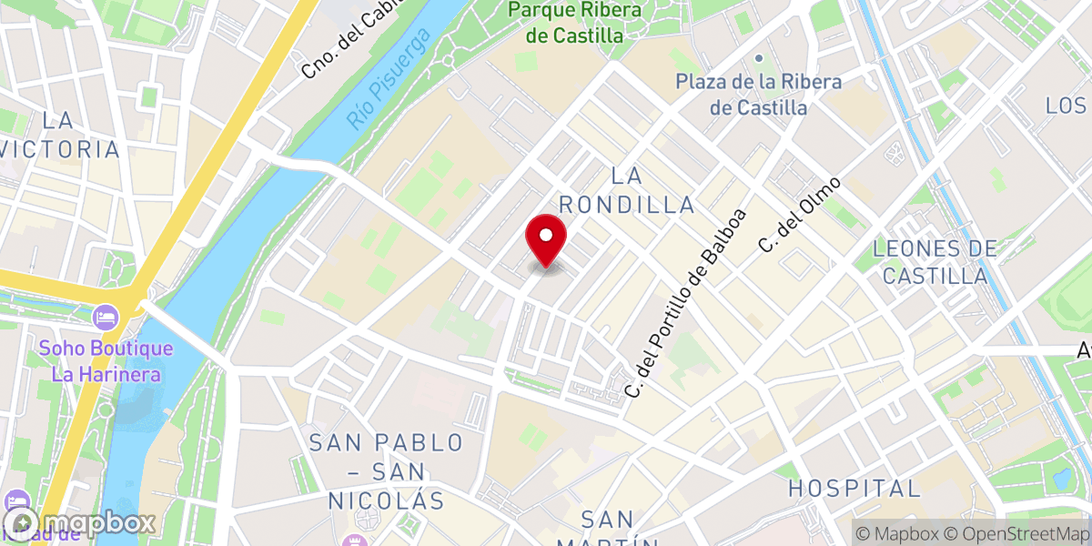 Map showing location of Parroquia de Santa Teresa de Jesús