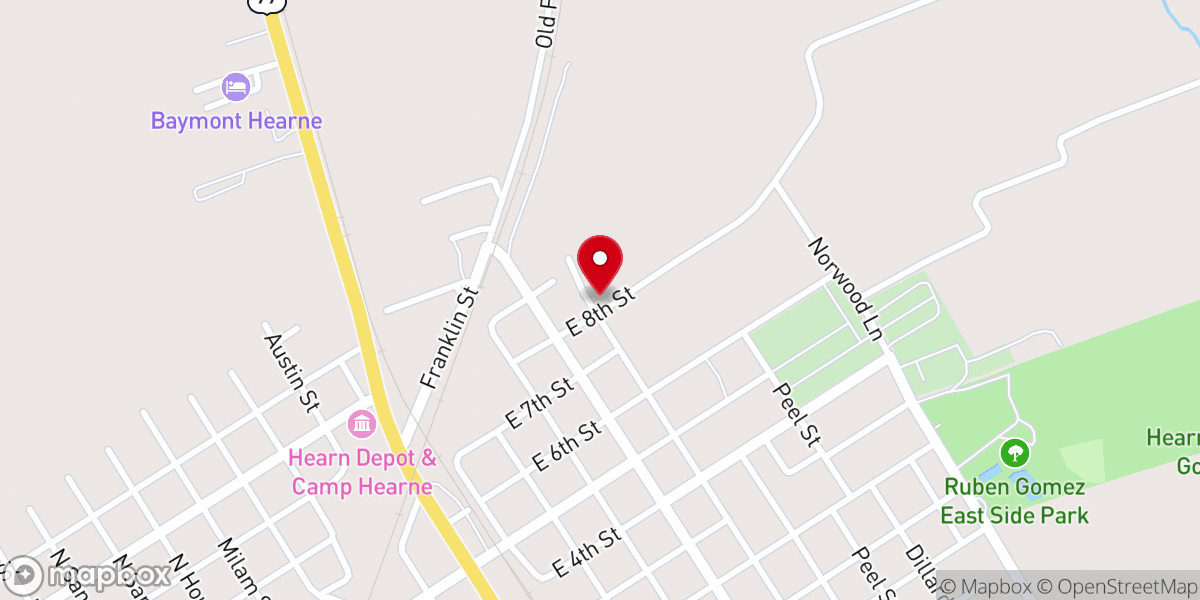 Map showing location of Iglesia Pentecostes Cristiana