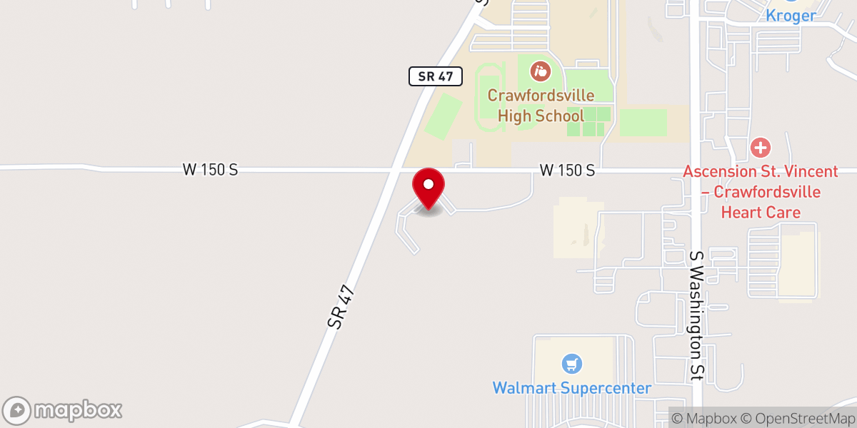 Map showing location of Rock Point Church