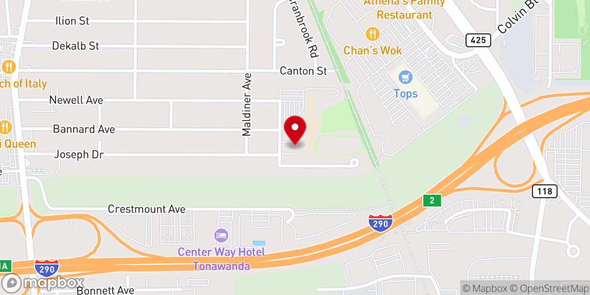 Map showing location of St. Andrew Kim Korean Catholic Church