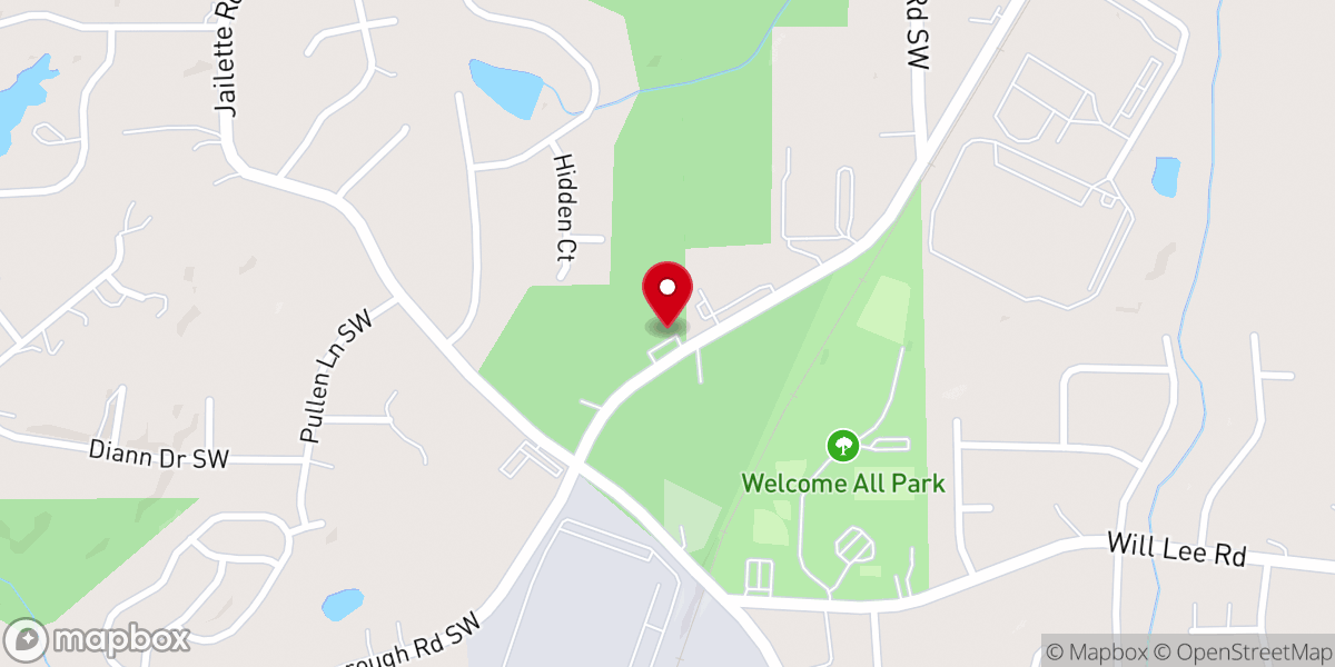 Map showing location of Welcome All Christian Ministries Inc