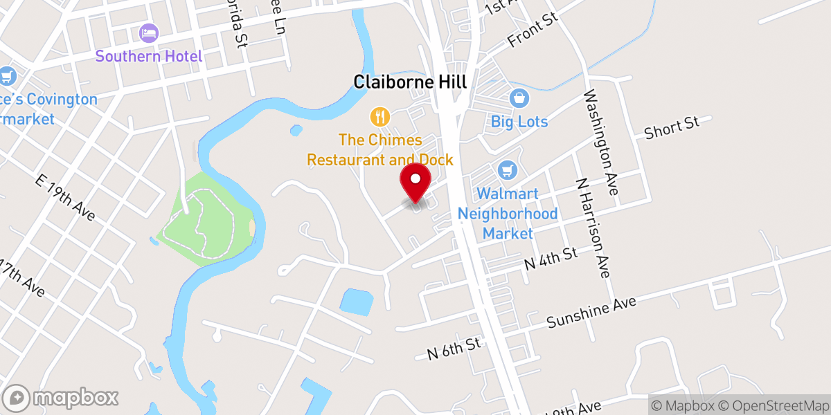 Map showing location of FaithPointe Anglican Church