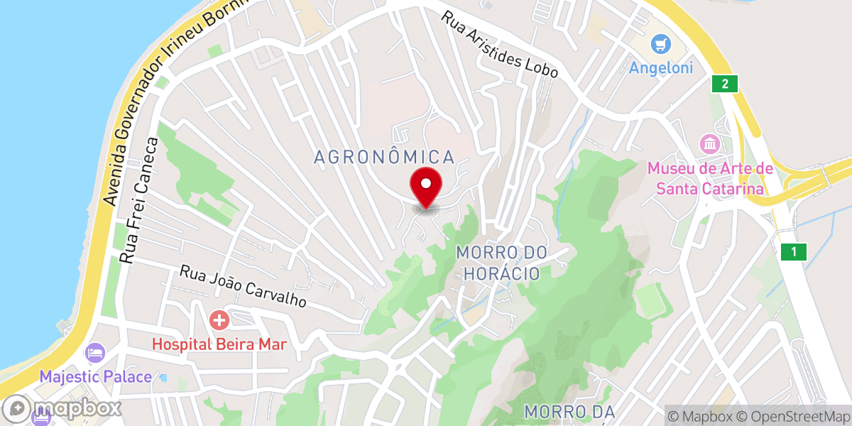 Map showing location of assembleia de Deus monte carmelo