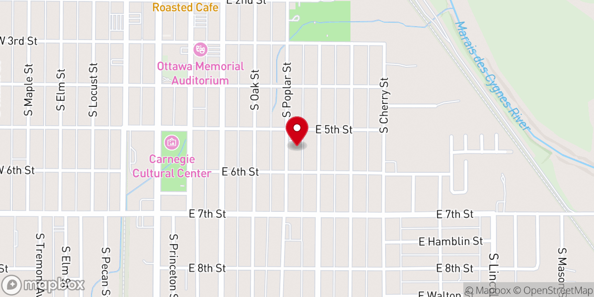 Map showing location of Grace Community Fellowship