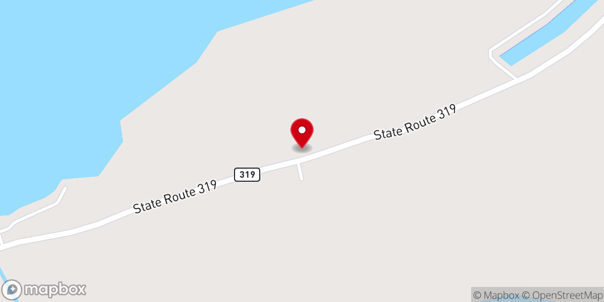 Map showing location of St. Francis Chapel