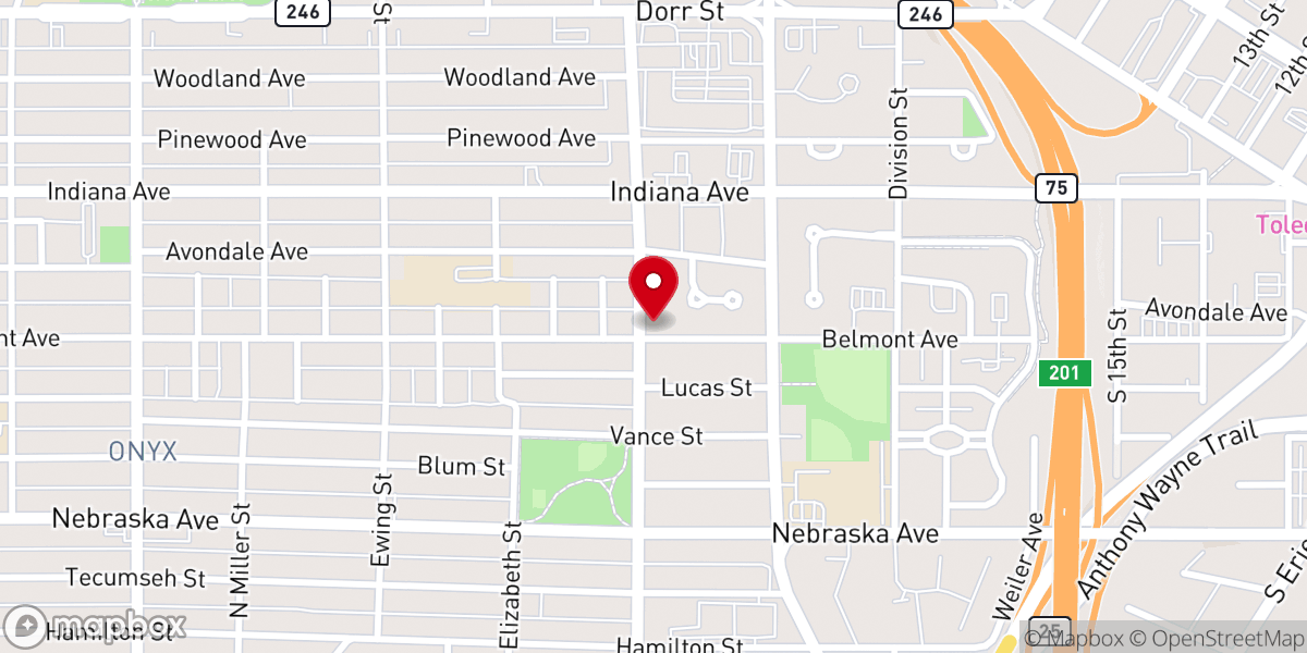 Map showing location of Saint Stephens African Methodist Episcopal Church