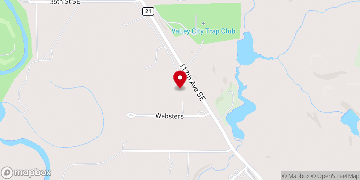 Map showing location of First Baptist Church