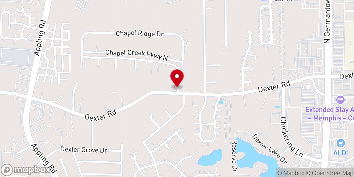 Map showing location of Chapel Creek Pkwy
