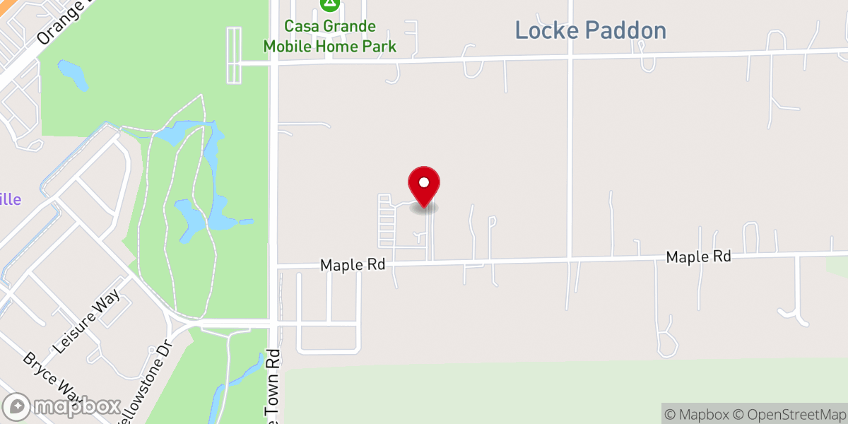 Map showing location of La Casa Del Padre