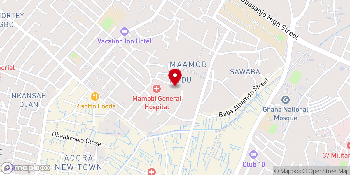 Map showing location of Global Evangelical Church, Covenant Chapel,Maamobi