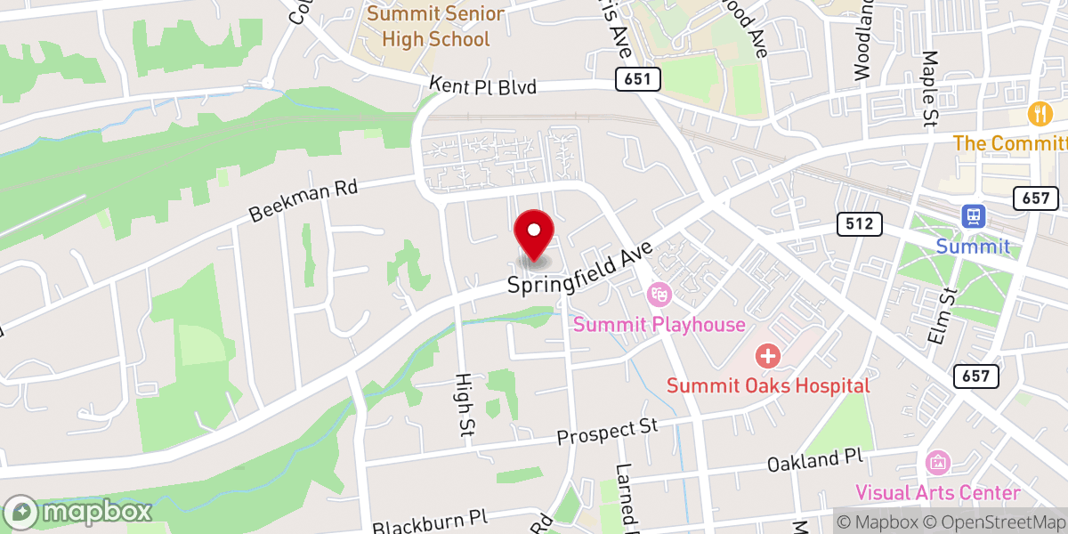Map showing location of Saint John's Lutheran Church