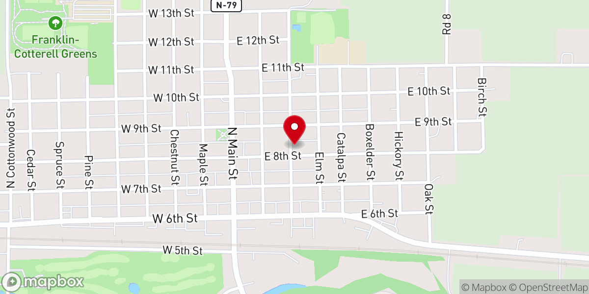 Map showing location of St Charles Catholic Church