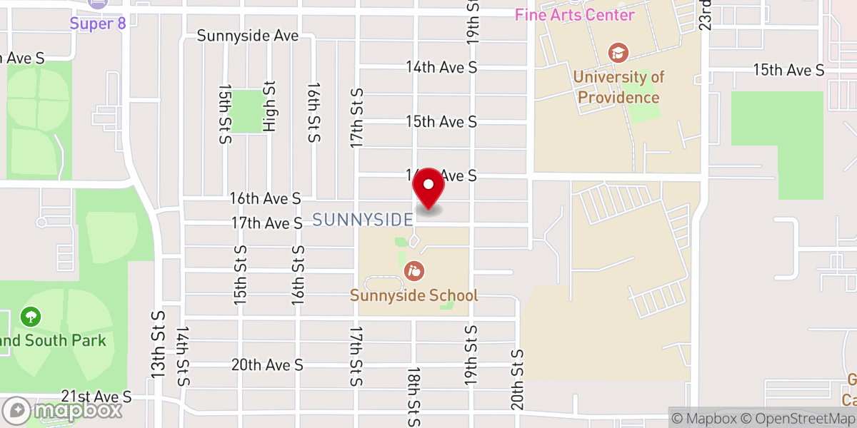 Map showing location of Vintage Faith Church