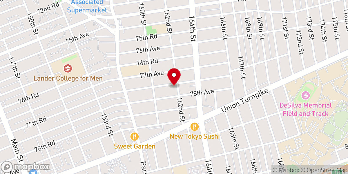 Map showing location of Church of Hope In NY